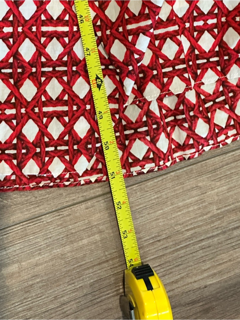 New! A Loves A Tie Waist Red Printed V-Neck Tiered Maxi Dress - Picture 9 of 9